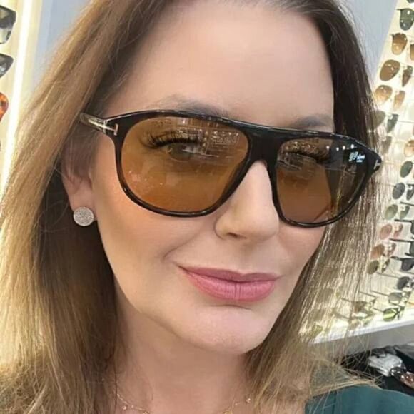 🕶️ New Tom Ford Prescott FT1027 52E Sunglasses - Havana Frame, Brown Lenses - Picture 4 of 11